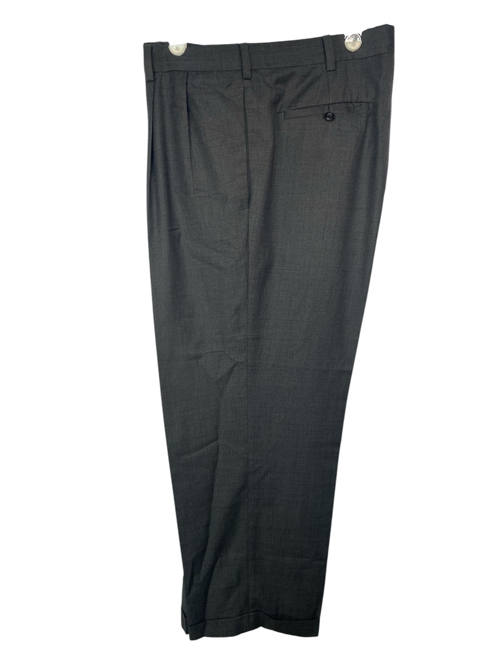 Perry Ellis Gray Pleated Cuffed Dress Pants Men’s 38x29